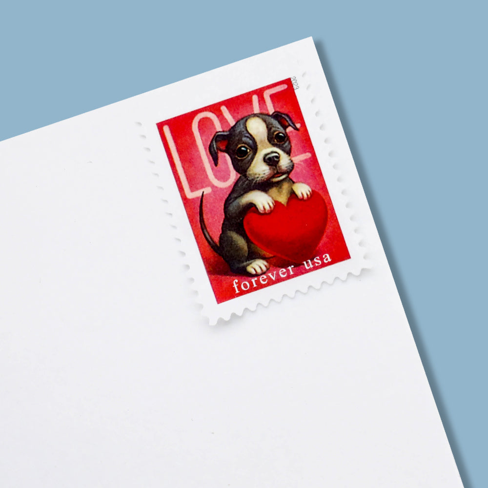 100Pcs 2023 First-Class Forever Stamps - Love: Kitten & Puppy