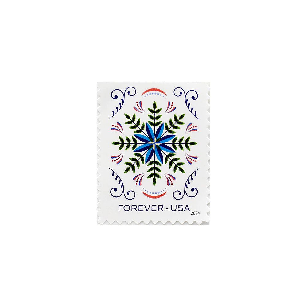 100Pcs 2024 US Holiday Joy First Class Forever Stamps