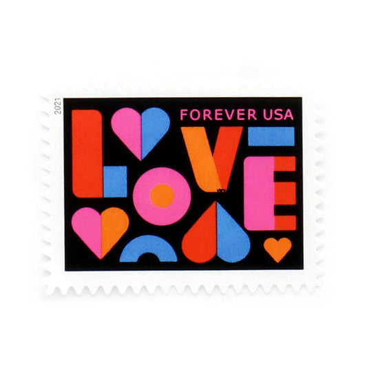 100Pcs US 2021 Love Forever Stamps Wedding
