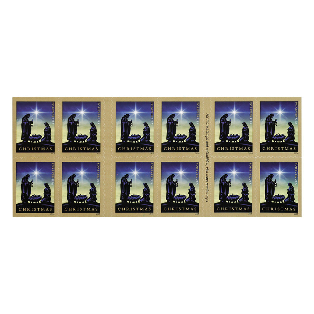 100Pcs 2016 US Nativity Forever First Class Postage Stamps