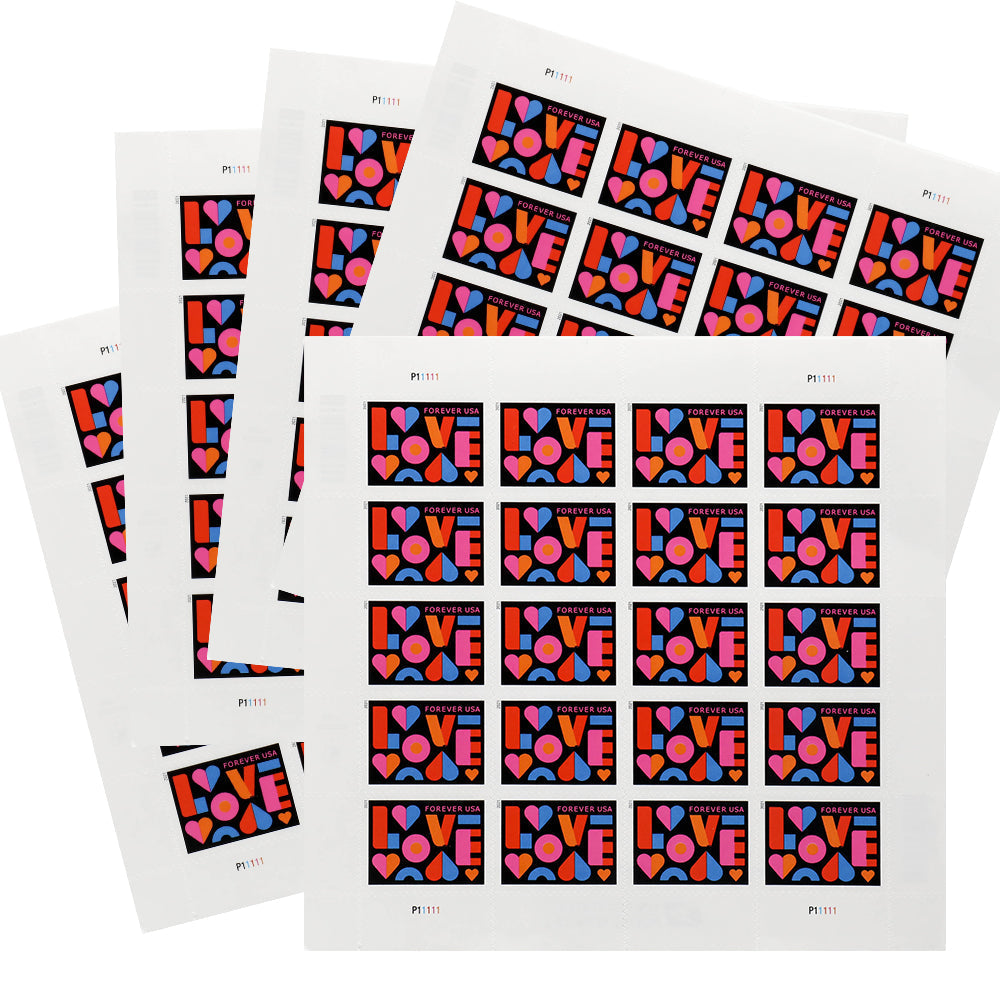 100Pcs US 2021 Love Forever Stamps Wedding
