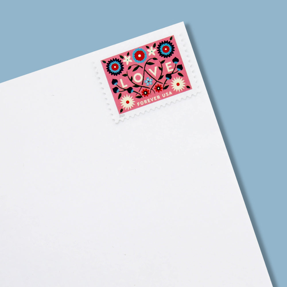 100Pcs U.S. 2022 Love Forever Stamps Wedding