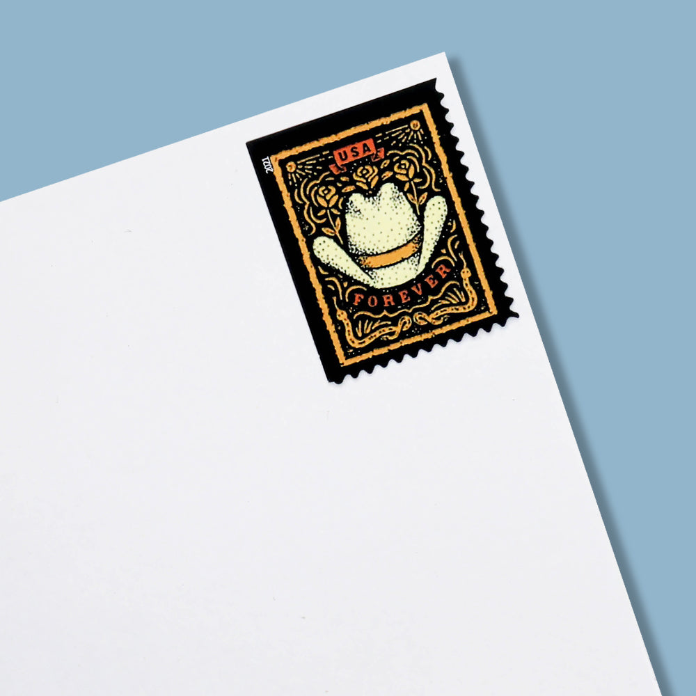 100Pcs 2021 First-Class Forever Stamps - Western Wear