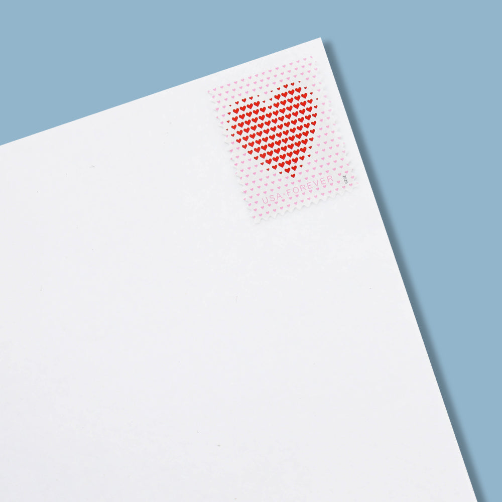 100Pcs 2020 US Made of Hearts Wedding Forever First-Class Postage Stamps